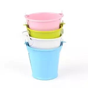 컬러 양철 미니 화분 소형 식물 인테리어 소품 화초 용기 (WFKAXBQ)