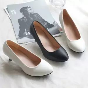 [하프클럽/]편한 면접구두 여성구두 5.5cm굽 미들힐 정장 힐