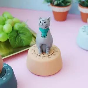 귀여운 고양이 쿠킹 타이머 1P 오븐 제빵용 알람 시계 (WFKB4AM)