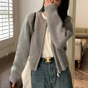 코트 여자롱코트 여자겨울코트 투웨이 캐주얼 니트 여자 자켓 집업