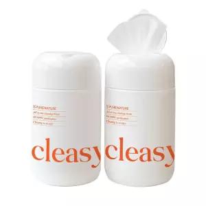 퓨어네이처 클이지 세정 살균 소독 티슈 찌든때 기름때 클리너 청소용 물티슈 180매 x 2개