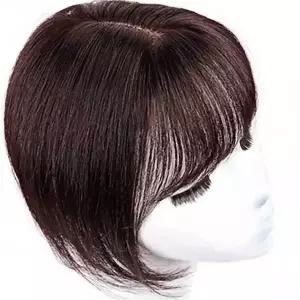[하프클럽/]다크브라운 정수리 가발 여자가발 단발 자연스러운