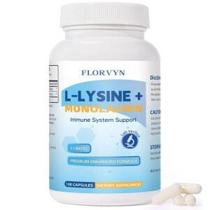 라이신 모노라우린 캡슐 1 비율 포뮬러 면역 지원 경구 및 장 부스터 보충제 비 O 100