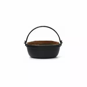 주물냄비 샤브샤브 전골 나무뚜껑 무쇠 식당용 17cm 업소용 오뎅탕 조리기구 (WFKBIA2)