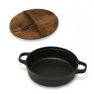 주물팬 전골냄비 샤브샤브 요리팬 업소용 30cm 다용도 주물 (WFKBIAD)