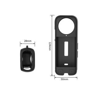 호환 Insta360 X4 액세서리용 렌즈 가드 화면 보호기 커버 실리콘 케이스 프레임