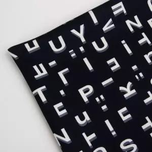 유명한원단 네오플랜원단 스판 다이마루 레터링 네이비