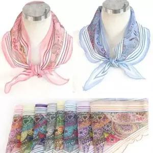 [하프클럽/]24년 기본 신상 아사 시원한 모던 면 삼각 쁘띠스카프