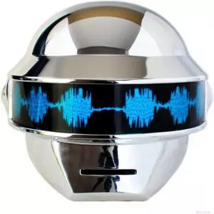 토마스 펑크 헬멧 LED 안경 세 가지 조명 모드 코스프레 레진 실버 마스크 스타일 풀 헤드 할로윈 의상