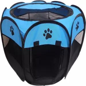 MEHONGCAN 휴대용 애완동물 놀이펜 개와 고양이를 위한 접이식 개 토끼 운동 텐트 실내 야외 사용