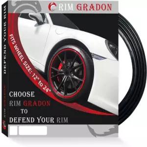 크라이림드래곤 4팩 알로이 림 프로텍터 - 12~24인치 휠 장착 연석 래쉬 및 스커프를 위한 스크래치 없는