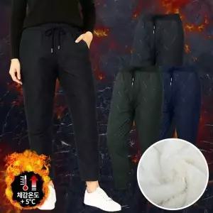 [하프클럽/]여성용 방풍 방한 밴드 패딩 일자 팬츠 일자팬츠 등산복 패딩 트