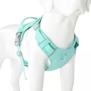 마일 하이 라이프 노 풀 도그 하네스와 반사 스트라이프 소형 중형 대형견 워킹 러닝 트레이닝용 경량