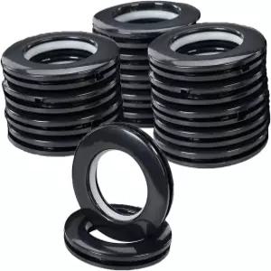 16 팩 커튼 그로밋 내경 1-9/16 아크나우 아일렛 소음기 슬라이딩 링 ABS 플라스틱 블랙