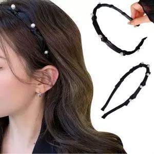 [하프클럽/셀러허브_여성트랜드패션]셀프웨딩 진주헤어밴드 헤어밴드 얇은