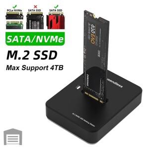 블루엔드리스 외장 SSD 하드 디스크 M.2 인클로저 10Gbps 온라인 읽기 쓰기 속도 HDD 도킹 스테이션용 케이