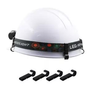 헤드랜턴 안전모 고글 밴드 고정클립 안전클립 4PCS 헤드랜턴고정클립