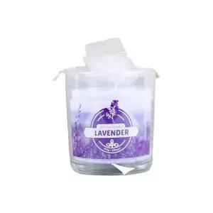 [하프클럽/]155g 유리병 양초 라벤더 향기 실내 촛불