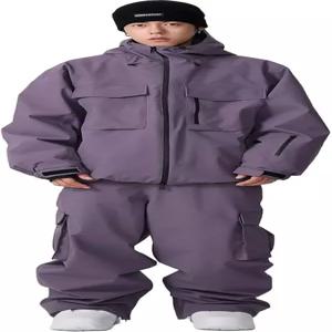 YEFINE 여성 스노우보드 수트 배기 남성 스키 재킷 및 바지 세트 보온 스노우 방수 겨울