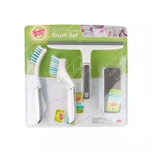 스카치브라이트 청소솔 4종세트 브러쉬 스퀴지 화장실청소 타일청소솔