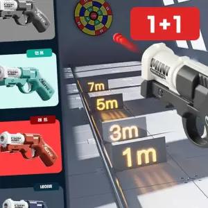 탄피배출 스트레스해소  장난감총 학생 성인 키링 미니건  1+1