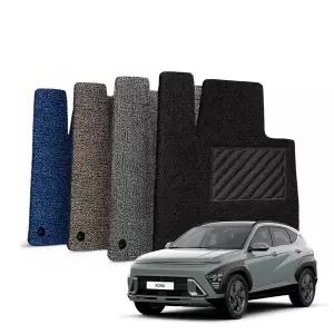 Brov 현대 코나 차량용 코일 카매트 1+2열 바닥 발판 자동차매트