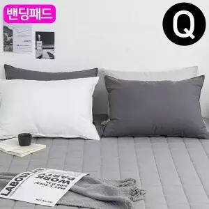 패드 샤이니 카페트겸용 Q 순면 밴딩 그레이 퀸