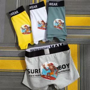 남학생 남자 귀여운 캐릭터 프린팅 드로즈 팬티 속옷 남자드로즈팬티