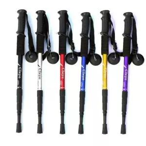 휴대용 필수품 4단 I자형 등산스틱 접이식 안전산행 (WFKB5OA)