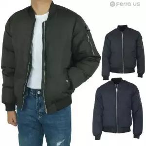 [하프클럽/]남성 패딩 점퍼 페라어스 메탈지퍼 항공 캐주얼 남자 겨울