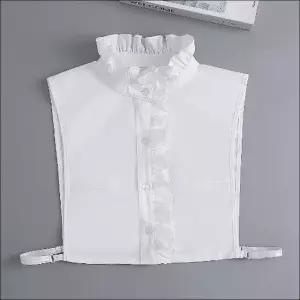 여성 블라우스 레이스 차이나카라 코튼 페이크 이너셔츠 (WFKB9ZQ)