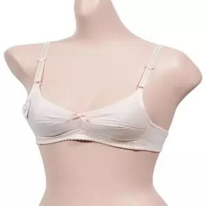 [하프클럽/]입체 설계 주니어 브라 도트 패턴 2단계 AA컵 편안한 브라세트