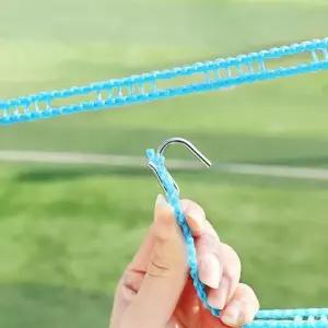 10m 심플 텐트 빨래줄 캠핑 다용도 걸이 (WFKBLK8)