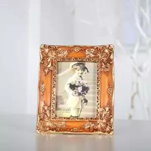 사각 미니액자(골드브라운) 탁상용 테이블 사진프레임 (KYR-W7F448D)