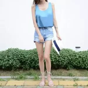 밴딩 하이웨스트슬랙스 여자 여성반 팬츠 와이드 (WFKBMMV)