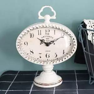 엔틱한 분위기 탁상형 시계 침실 협탁 거실 인테리어 (KYR-WF87652)