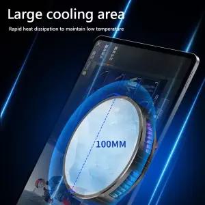 마그네틱 폰 쿨러 팬 RGB 조명 범용 태블릿 쿨러 18W 아이패드 호환 쿨링 팬 전용 태블릿 아이패드 호환 아