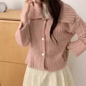 [다잇템] 여자 골지 앙고라 세일러카라 퍼니트 단추 FW 가디건_24032557_588872