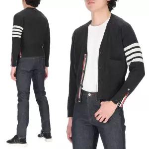 [톰브라운] 사선완장 MKC001A 00011 022 남성 캐시미어 가디건