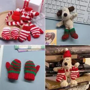 [골드스마일]니트 초미니 양말 키덜트 인형 소품 장갑 인형옷 재료