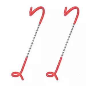 캠핑랜턴걸이 돼지꼬리랜턴걸이 램프 물통 캠핑 텐트걸이막대 2개1세트 (WFKC0FP)