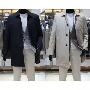 바쏘 25 NEW 수입 솔리드 셋인카라 라이너 탈부착 트렌치 맥코트 [ 네이비,베이지 ]