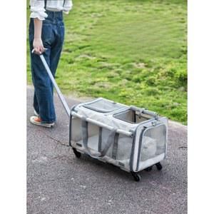 강아지 고양이 이동 케이지 장 켄넬 애완동물 웨건 카트형 돔형