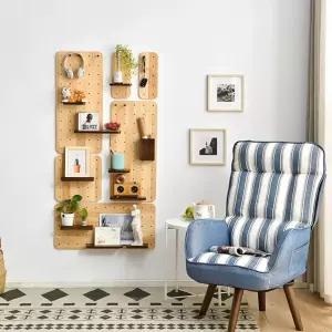 벽부착 선반 타공판 원목느낌 벽선반 오브유 11번가