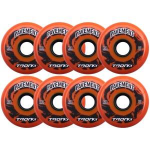 트론엑스 야외 포장 아스팔트 힐로 4-76MM/4-80MM 85A 인라인 롤러 하키 휠 8팩
