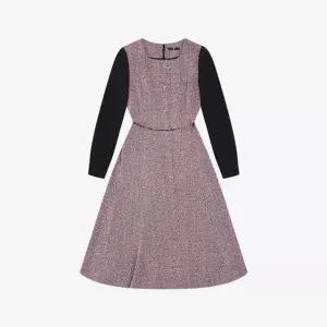 [갤러리아] [SI]트위드 배색 플레어 원피스(SHL2157YOO)