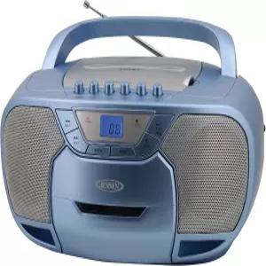 JENSEN CD-590-BL CD-590 1와트 휴대용 스테레오 CD 및 카세트 플레이어 /AM /FM 라디오 블루투스(블루)로