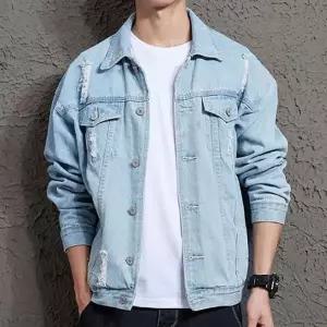 [하프클럽/]커플룩 남성 청자켓 남자청자켓 청 남자 캐쥬얼 점퍼