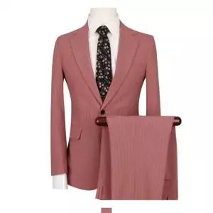 [하프클럽/]남자정장 핑크 스트라이프 여름 세미정장