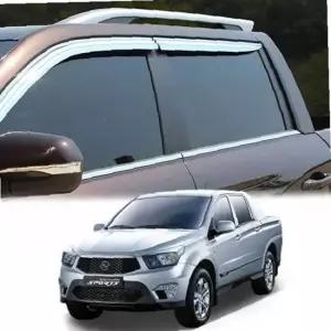 코란도스포츠 윈도우바이저 크롬 썬바이저 윈도우몰딩